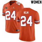 Women's Florida Gators #24 Avery Helm NCAA Nike Orange Authentic Stitched College Football Jersey YNW8762KN